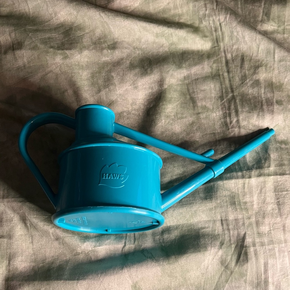 Bright Blue Plastic Mini Watering Can